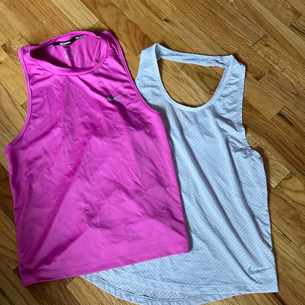 Women’s small Nike tank tops pink and light purple